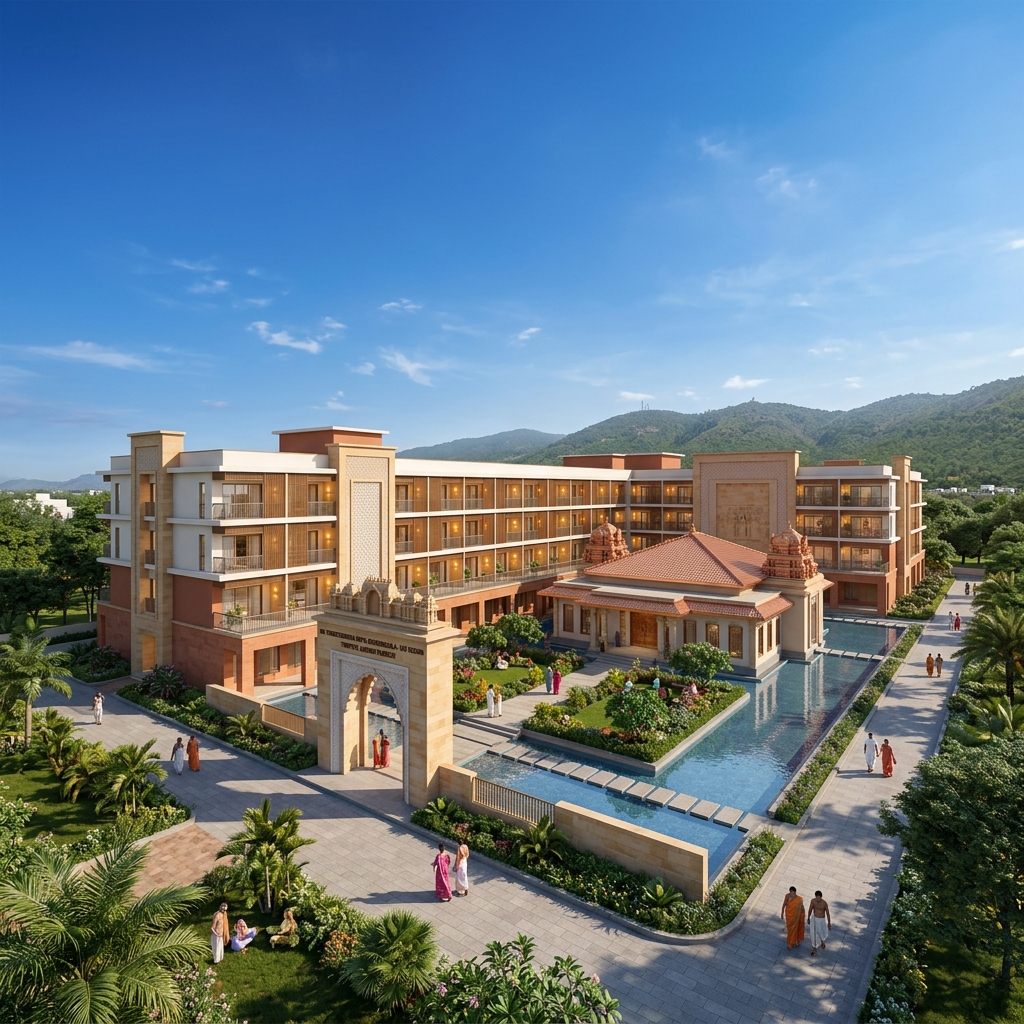 Tirpit Dhamrshala in Tirupati Rendering